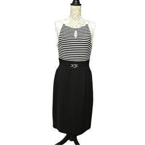 WHBM Black & White Dress Size 10